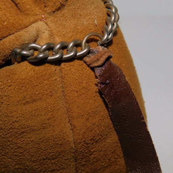 Vintage 70s Sallingboe Denmark stuffed Tan Brown Leather bulldog Dog ** READ - Picture 4 of 9